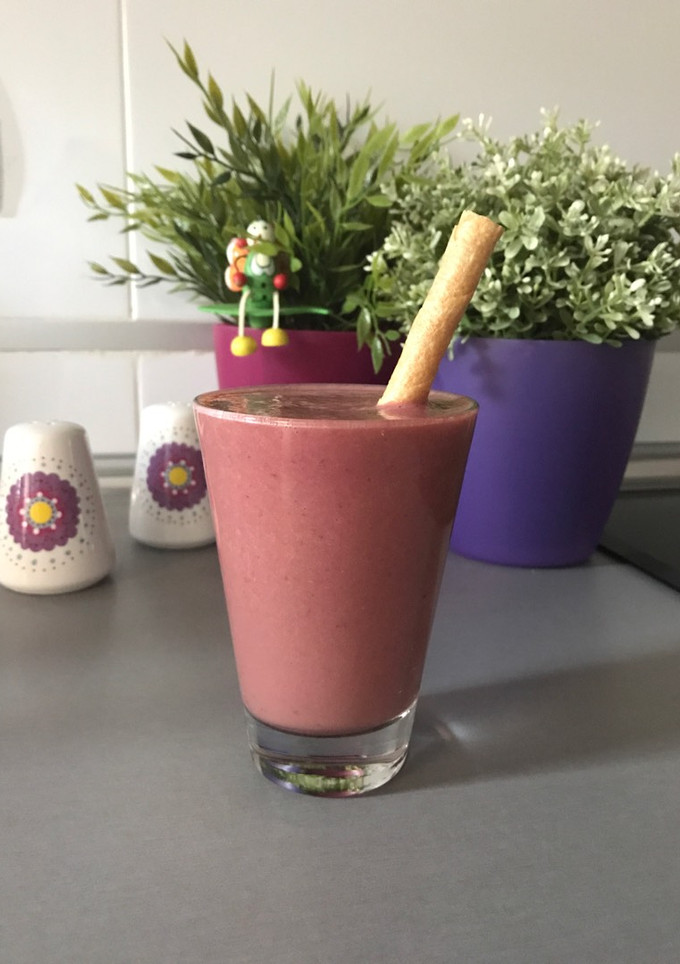 Una foto de Batido de cerezas