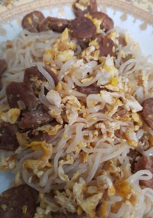 Foto resep Mie Goreng Sosis Keto