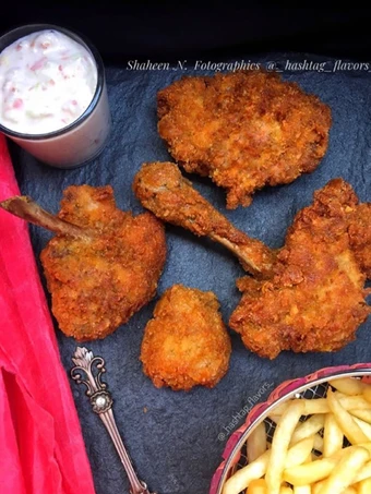 Easy Steps to Make Recipe Crispy kfc chicken that is Can Pamper Your Tongue, So Delicious}