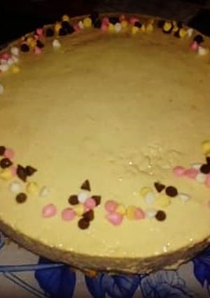 A picture of Mango chesse Cake🎂.