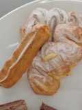Eclairs Con Crema Pastelera De Chocolate