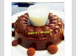 Foto resep Puding coklat dengan vla vanila