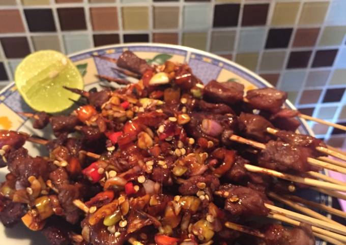 Ternyata ini lho! Bagaimana cara bikin Sate bumbu kecap  nikmat