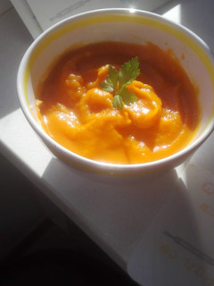 Una foto de Crema de zapallo