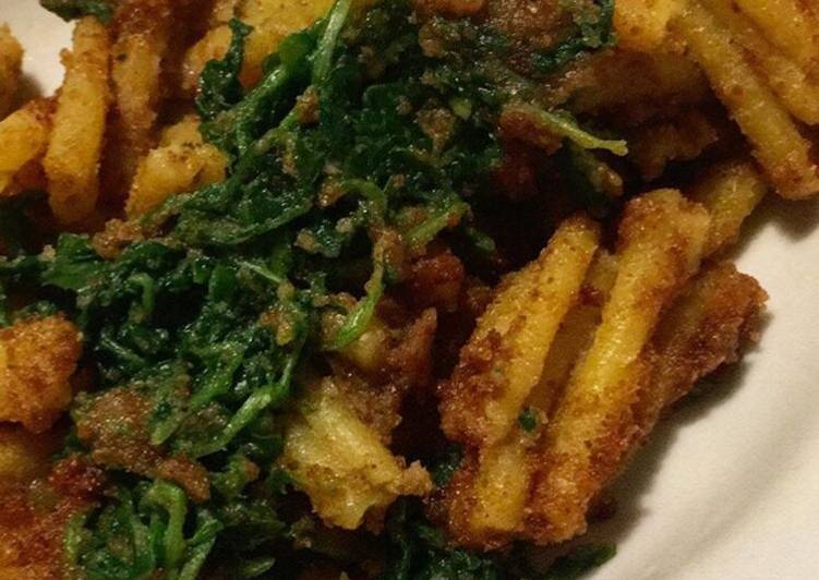 Casarecce di lenticchie gialle bio, pangrattato e rucola !