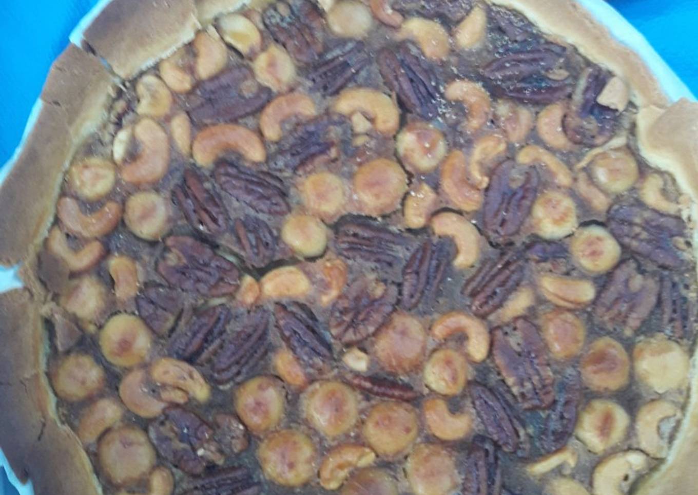 Tarte aux 3 noix : pécan, cajou, macadamia