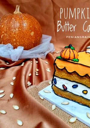 Foto resep Pumpkin Butter Cake - Comic Cake
