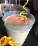 Smoothie de papaya y guineo