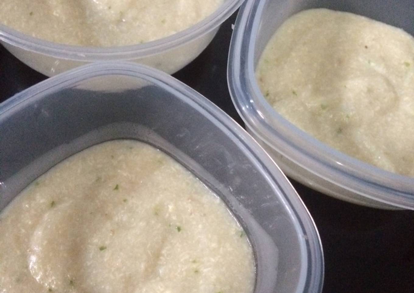 Mpasi 6 bulan Bubur Ayam Bayam
