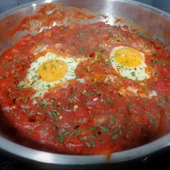 A picture of Vegetarian Shakshuka.