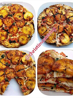 A picture of Plantain frittata.