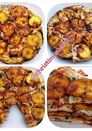 A picture of Plantain frittata.