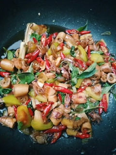 Foto resep Tumis cumi asin kemangi
