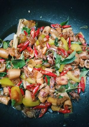 Foto resep Tumis cumi asin kemangi