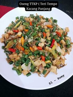 Foto resep Oseng Teri Tempe dan Kacang Panjang