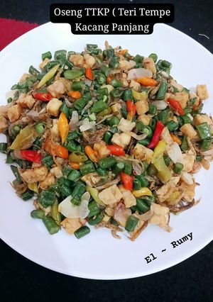 Foto resep Oseng Teri Tempe dan Kacang Panjang
