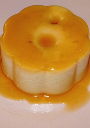 Une photo de Flan à la vanille (vegan)