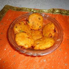 A picture of Sweetcorn potato tikki.