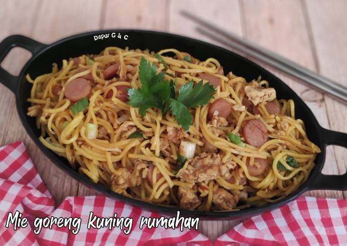 Resep Mie goreng kuning rumahan yang Menggugah Selera