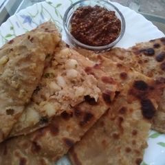 Aloo kay parathay A picture of Aloo kay parathay.