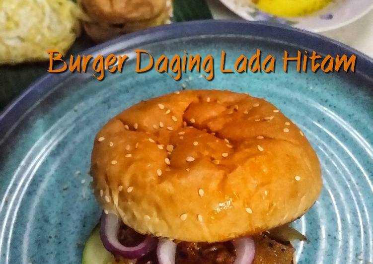 Burger Daging Lada Hitam