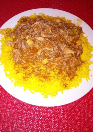 صورة لوصفة أرز بالحم