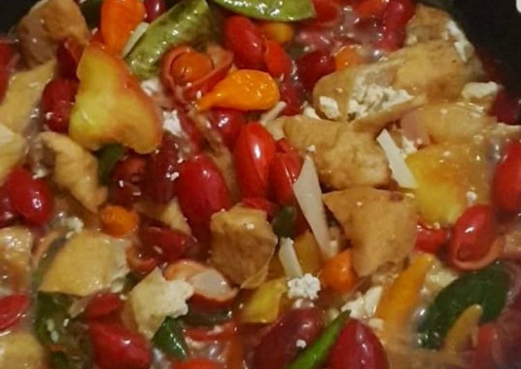 Resep Oseng tahu kulit melinjo, Bikin Ngiler