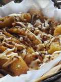 Fried Banana - with grated cheese and palm sugar on top