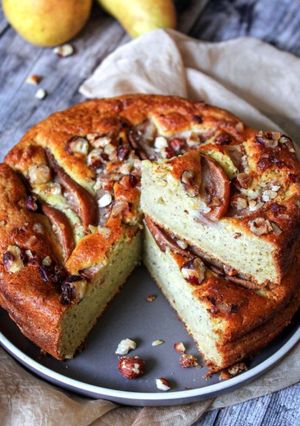 Une photo de Moelleux poire noisette by estellecooking