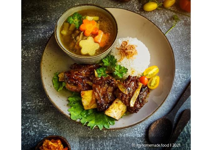 Easiest Way to Prepare Tasty Sop & Iga Bakar Madu