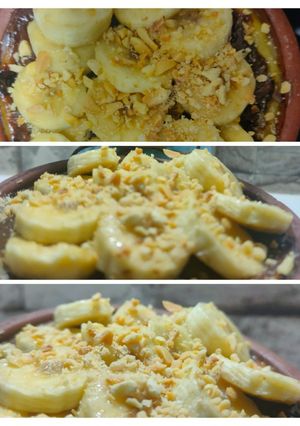 صورة لوصفة طاجن بطاطا حلوة بالبشاميل والفاكهة 🍮🍮
