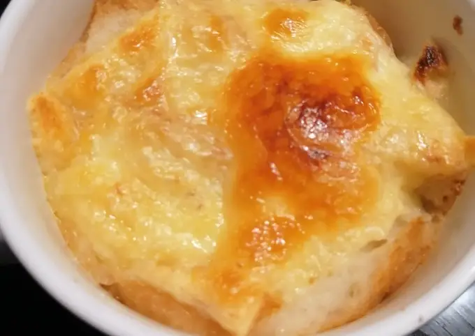 Manera fácil Preparar  201. Sopa de cebolla y pan en taza Deluxe / Horno