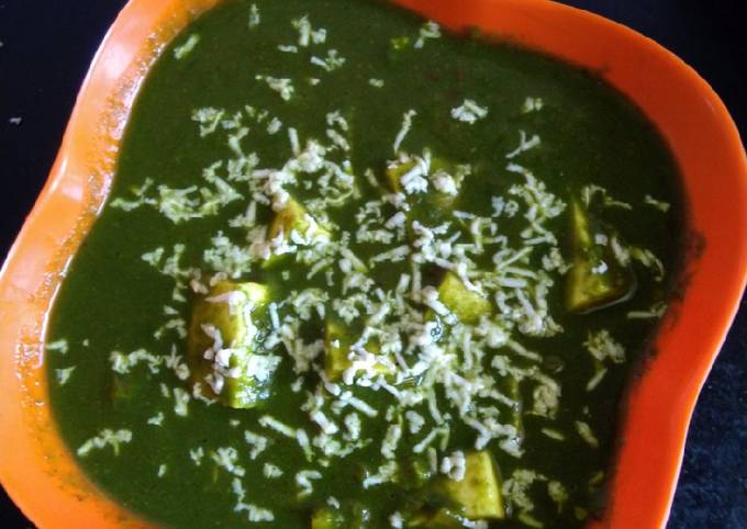Steps to Prepare Homemade Palak paneer