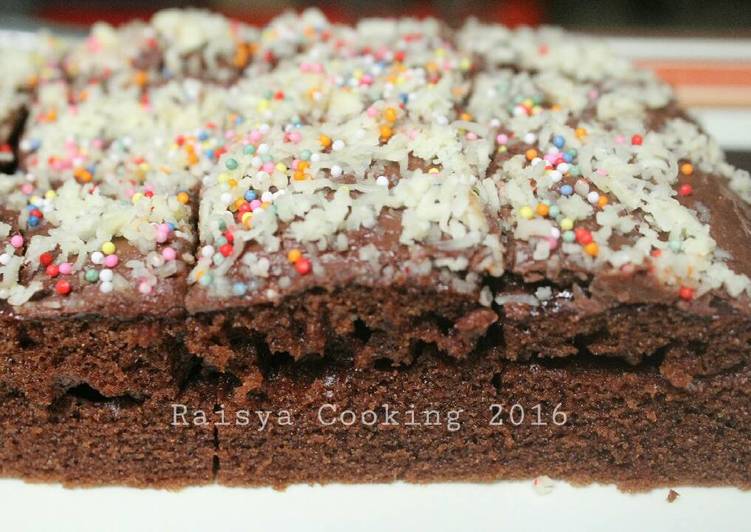 Brownis Kukus Sederhana [ No SP + No Mixer + No Oven ]
