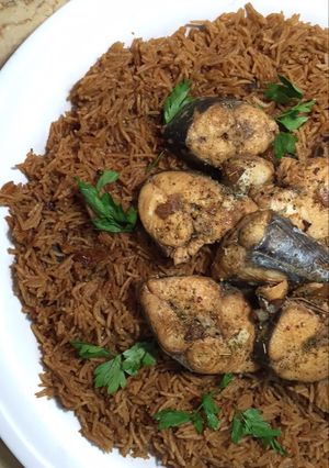 صورة لوصفة رز الصيادية