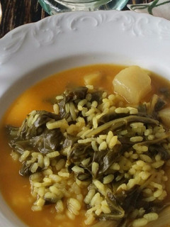 Una foto de Arroz con acelgas