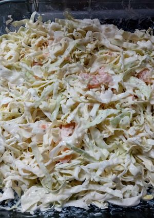 Una foto de Ensalada agria de repollo