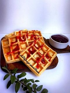 عکسی از دستور وافل موزی🧇
