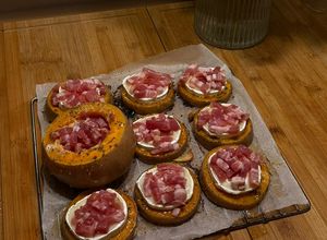 Une photo de Butternut chèvre lardons
