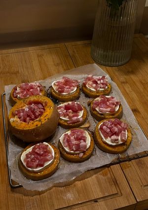 Une photo de Butternut chèvre lardons