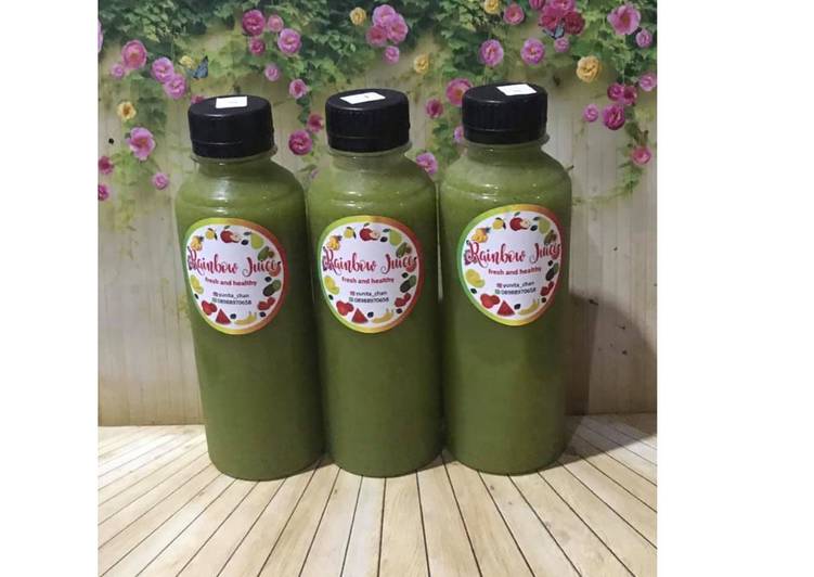 Cara Gampang Menyiapkan Diet Juice Spinach Golden Kiwi Orange Mango Anti Gagal