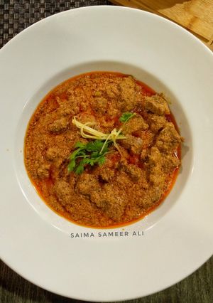 A picture of Beef tikka handi.