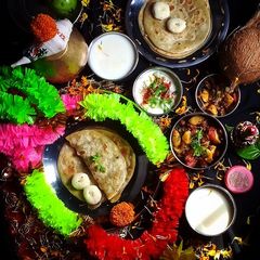 A picture of Aloo badam ki vratbali sabji.