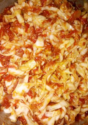 A picture of Cabbage sauce.