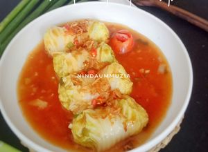 Foto resep Sawi Putih Gulung Isi Ayam