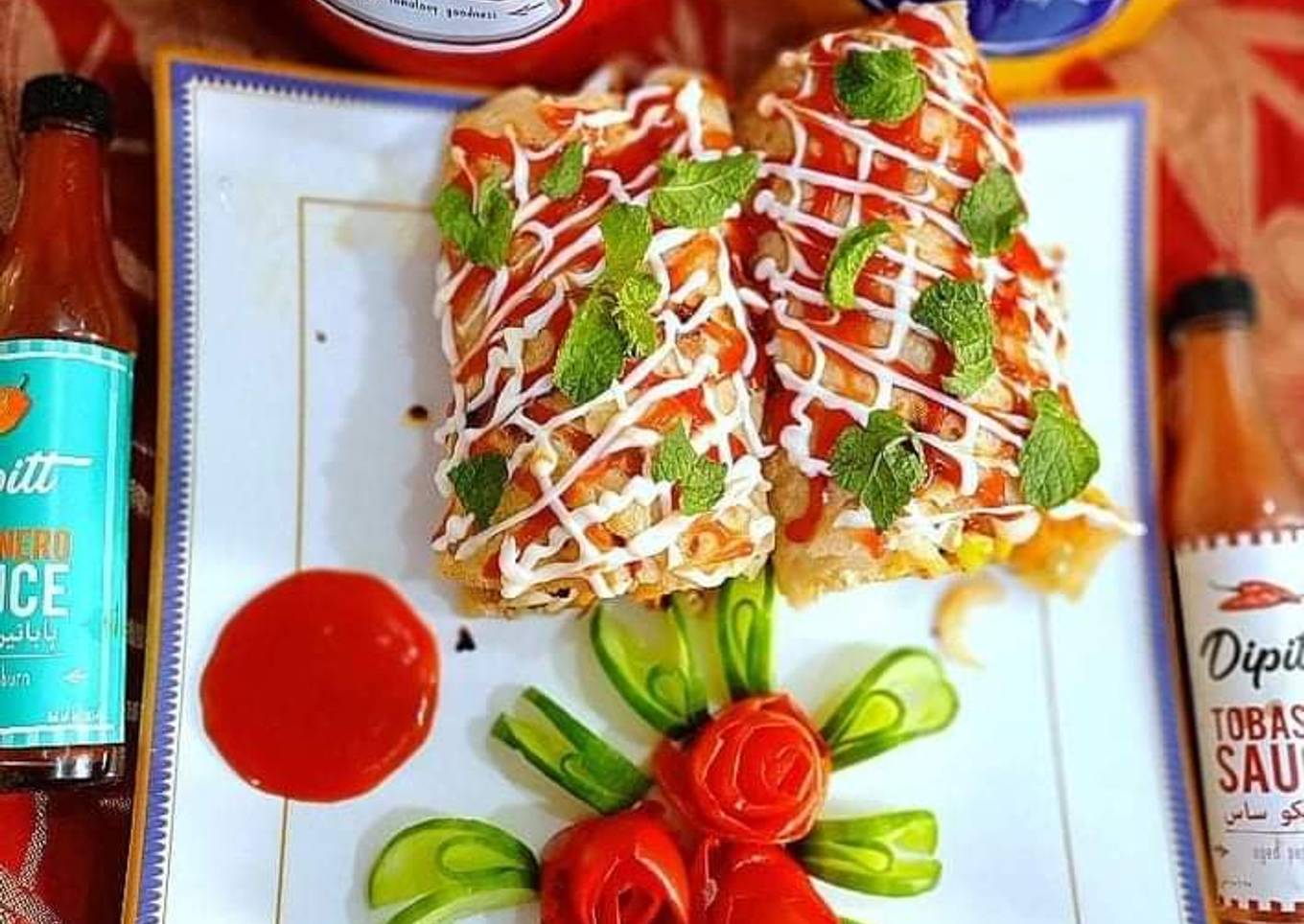 Chicken pizza rolls