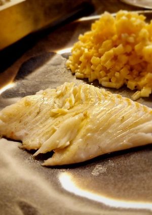 Une photo de Turbot et célerisotto