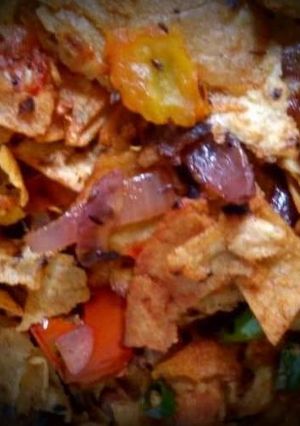 A picture of Roti poha.