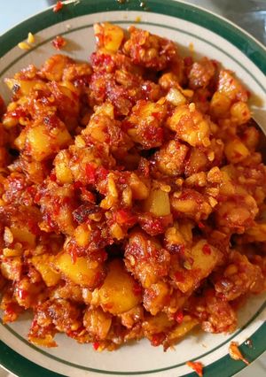 Foto resep Sambal tempe kentang balado