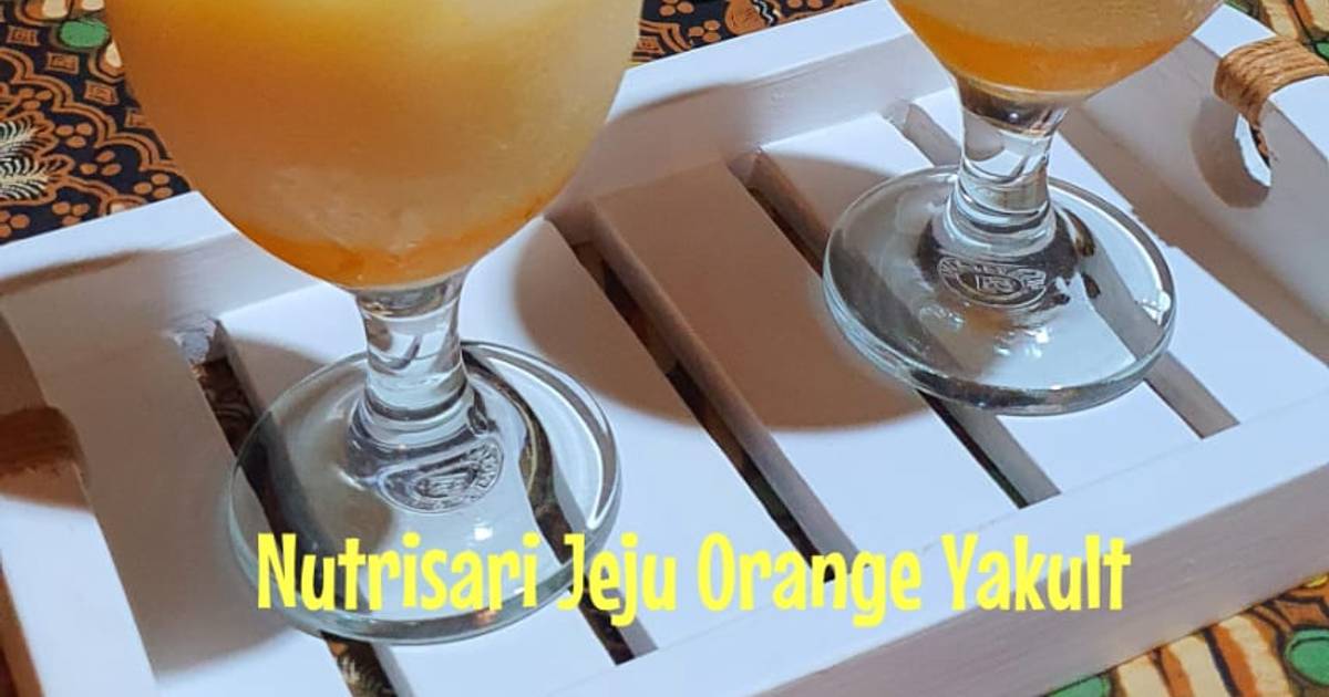 Resep Es Nutrisari Jeju Orange Yakult Oleh Rossy Anna Oktavia Abata